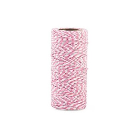 NASTRO COTONE MM2XMT100 BICOLOR ROSA